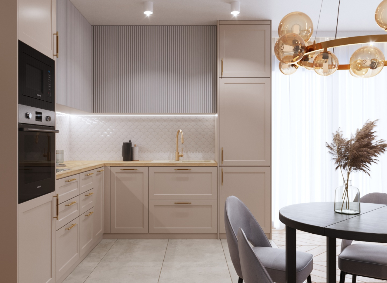 Jasna elegancka kuchnia