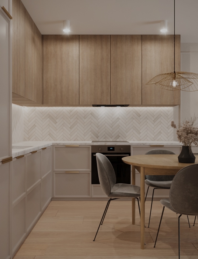 Jasna minimalistyczna kuchnia